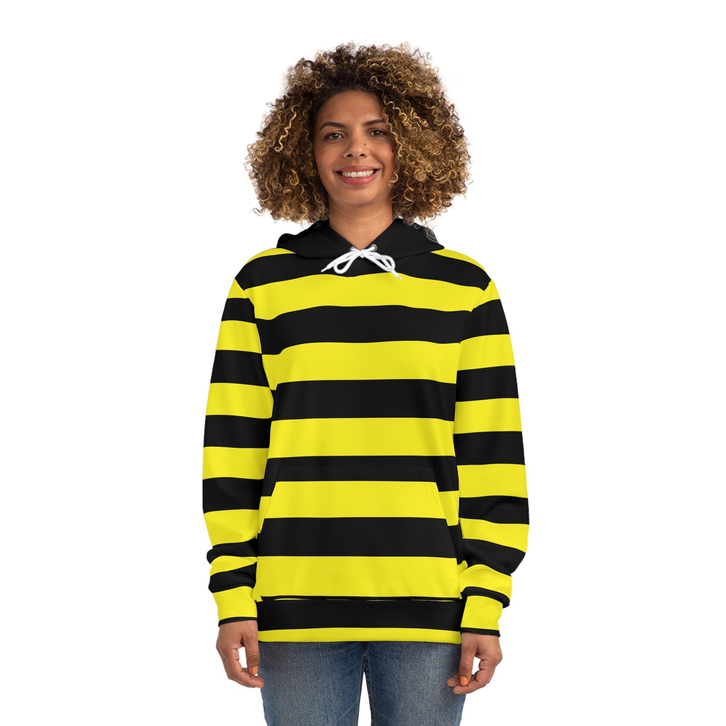 Bold Striped Fashion Hoodie - Unisex Streetwear, Comfortable Layering, Casual Wear, Gift for Bees Lovers, Versatile Style