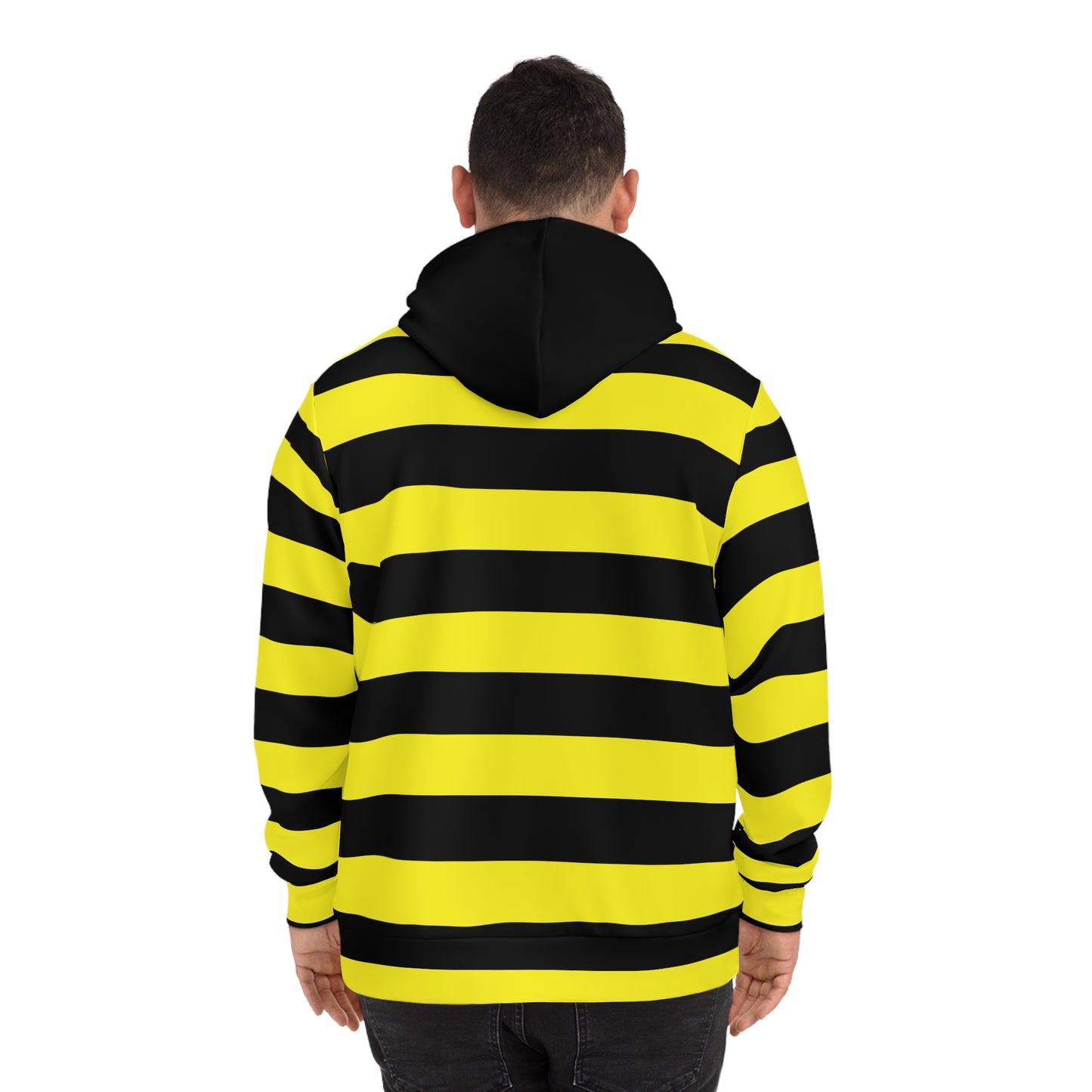 Bold Striped Fashion Hoodie - Unisex Streetwear, Comfortable Layering, Casual Wear, Gift for Bees Lovers, Versatile Style