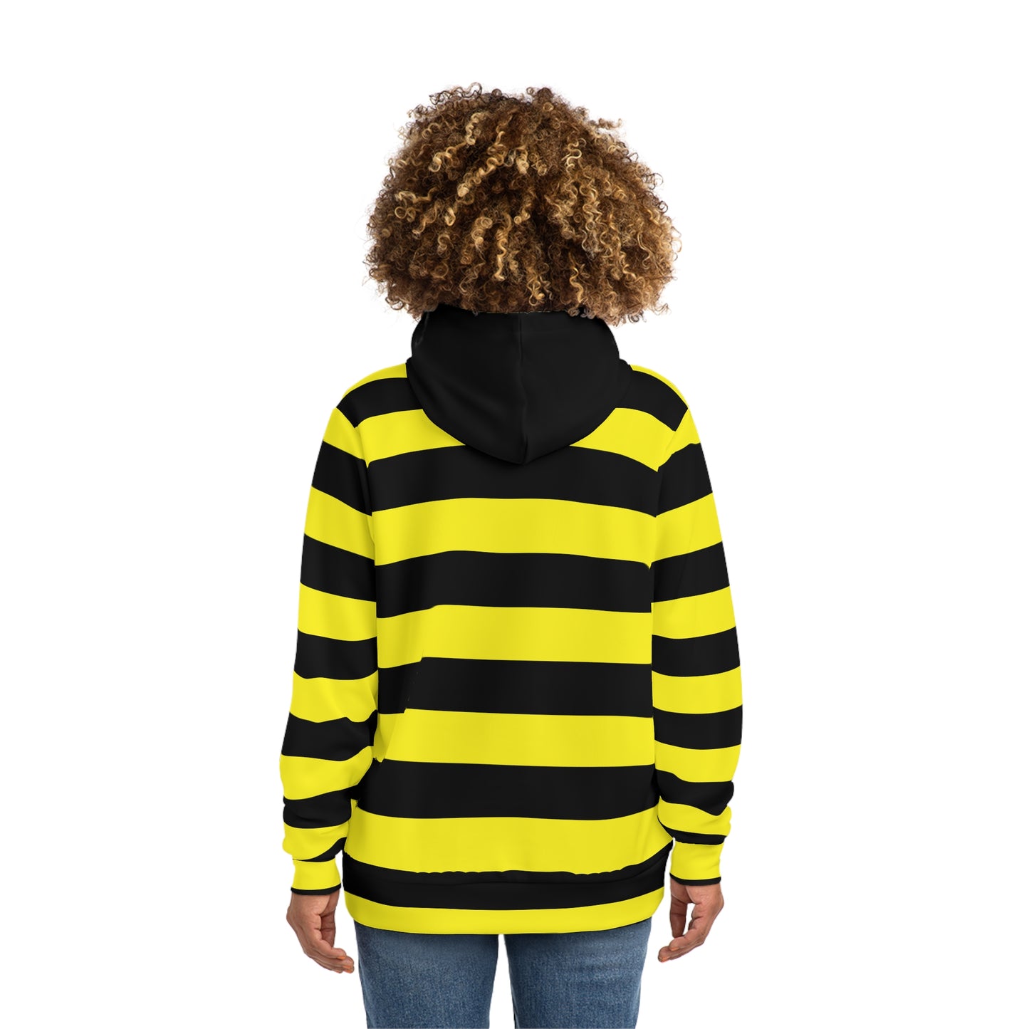 Bold Striped Fashion Hoodie - Unisex Streetwear, Comfortable Layering, Casual Wear, Gift for Bees Lovers, Versatile Style
