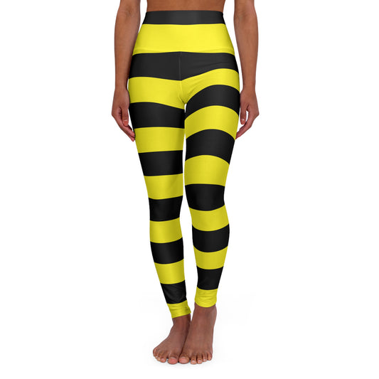 Bold Stripe High Waisted Yoga Leggings | Fitness Wear, Active Leggings, Workout Gear, Athletic Apparel, Yoga Pants