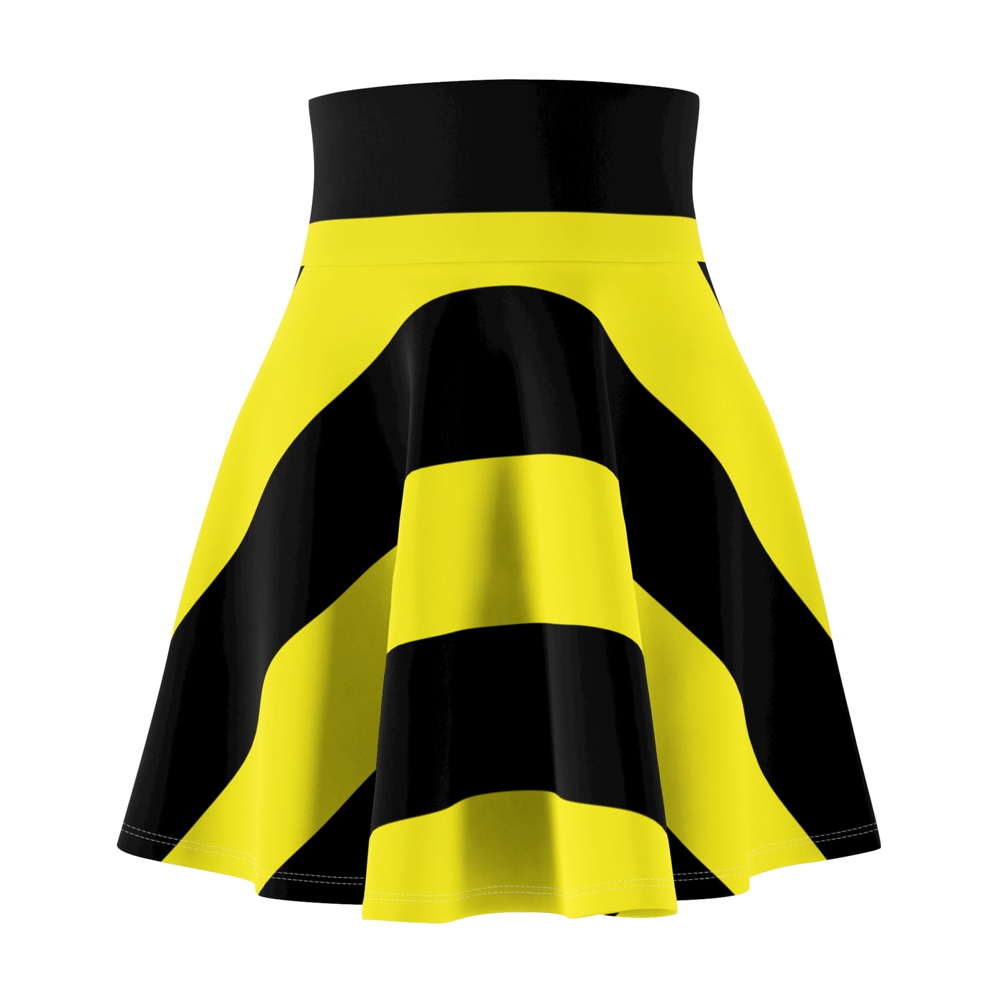 Women's Bee Skater Skirt, Trendy AOP Design, Chic Outfit, Casual Wear, Spring Fashion, Festival Attire, Everyday Style