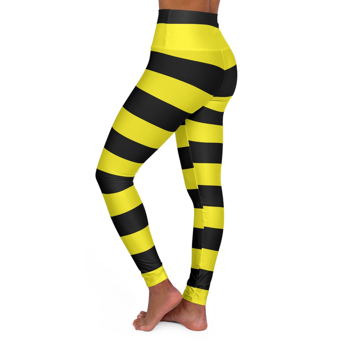 Bold Stripe High Waisted Yoga Leggings | Fitness Wear, Active Leggings, Workout Gear, Athletic Apparel, Yoga Pants