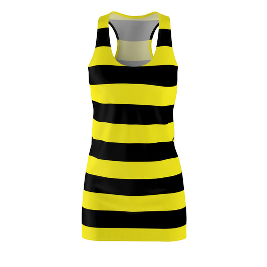 Bee Striped Racerback Dress | Summer Vibes, Festival Fashion, Casual Wear, Beach Dress, Gift for Her