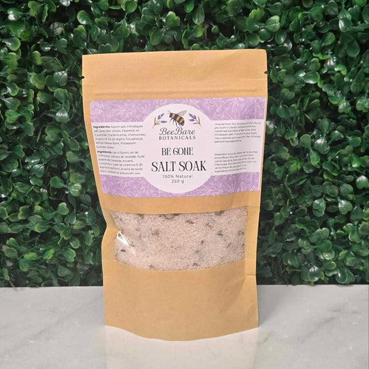 Be Gone Salt Soak – Soothing Detox for Clear, Healthy Skin