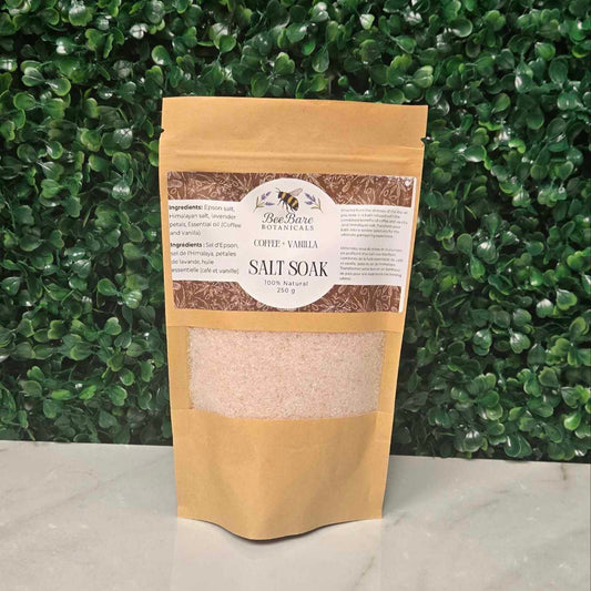 Coffee and Vanilla Salt Soak – Soothing Detox for Clear, Healthy Skin
